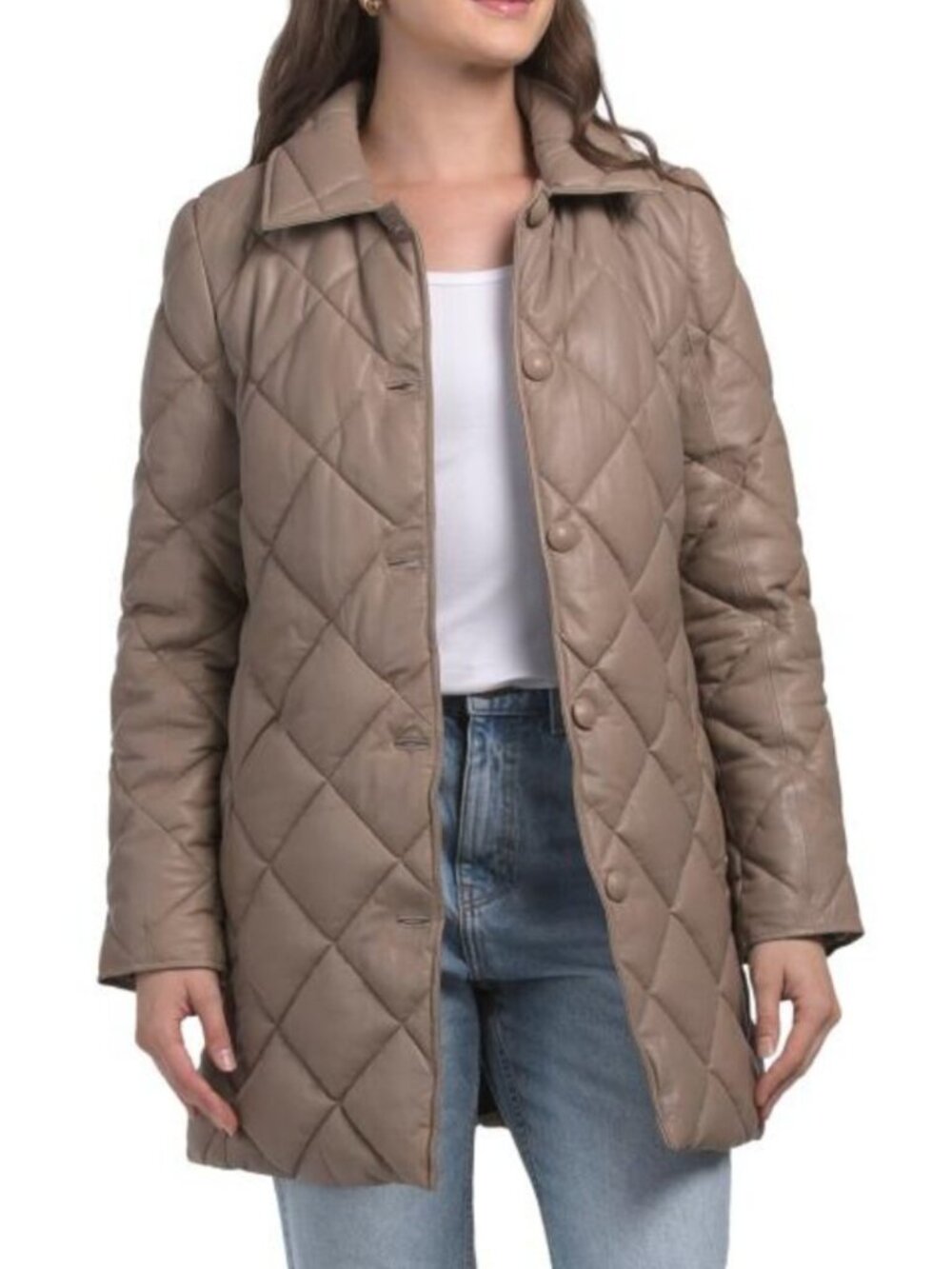BOD & CHRISTENSEN Leather Shantel Puffer Jacket